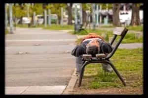Wonkhe Bench Sleeping