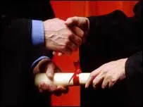 Wonkhe Graduation hand shake