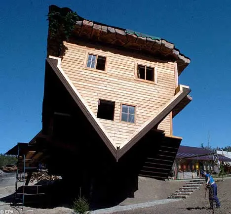 Wonkhe upside down house