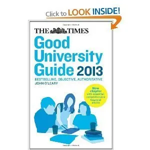 Wonkhe The Times Good university guide 2013