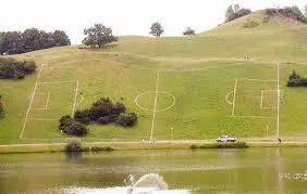 Wonkhe playing field on hill