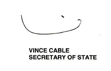 Wonkhe Vince Cable signature