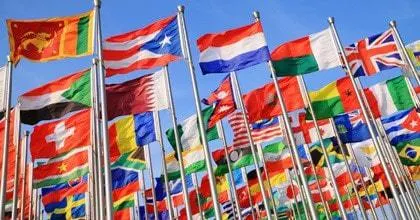 The France and UK,World Each Nation National flag